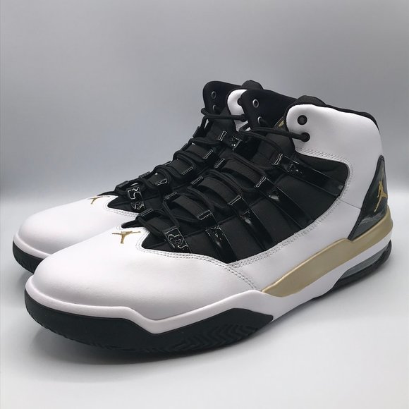 jordan max aura black and gold